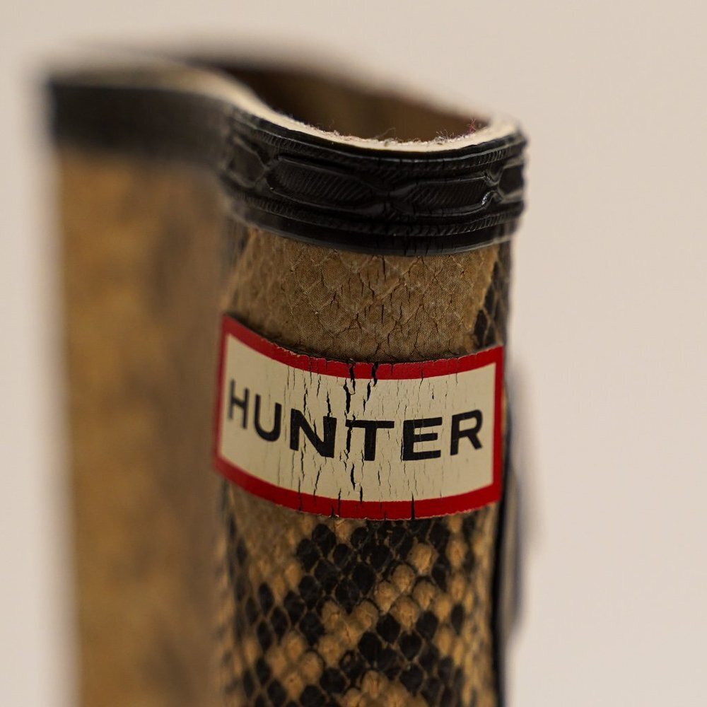 Hunter Carnaby Snake Python Print Rain Boots - image 2